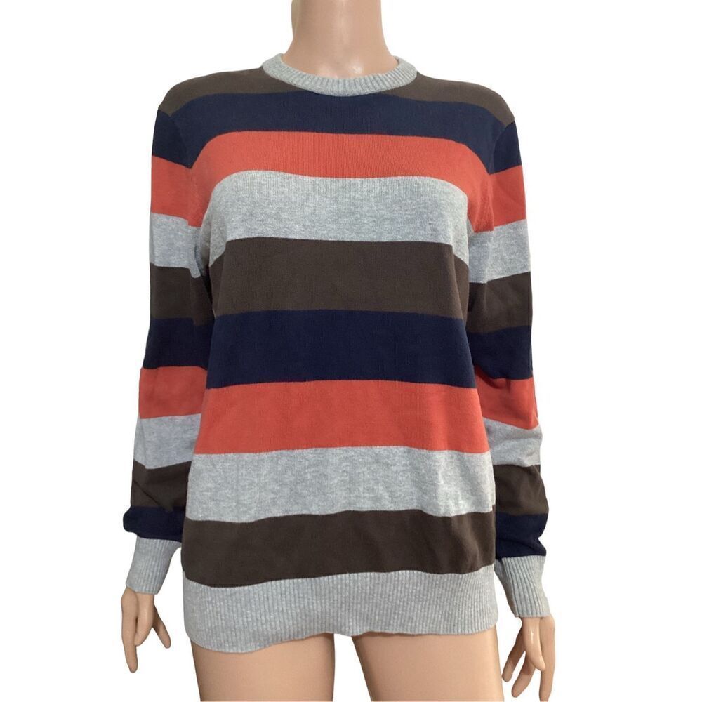 Mens Vintage Old Navy Striped Knit Cotton Sweater S